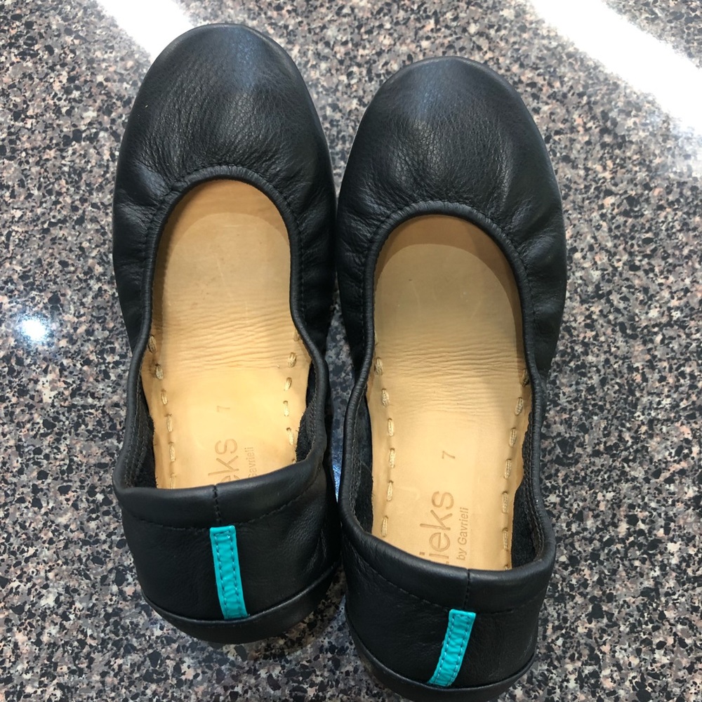 Matte black Tieks size 7